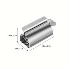 Stainless Steel Toothpaste Squeezer Manual Rotary Holder Facial Cleanser Tool