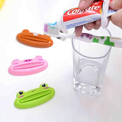 4pcs Cartoon Toothpaste Squeezer Dispenser Bathroom Accessories
