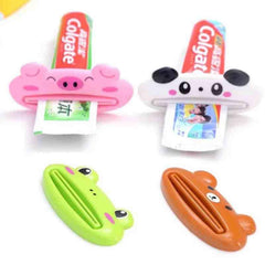 4pcs Cartoon Toothpaste Squeezer Dispenser Bathroom Accessories