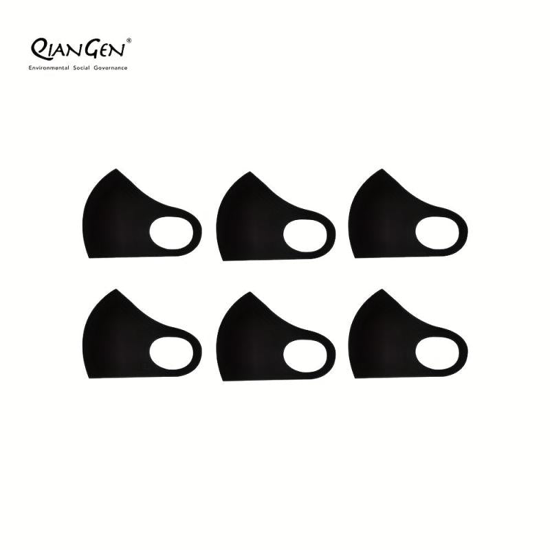 6pcs 3D Full Face Cover Ice Silk Washable Reusable Anti Dust Mouth Face Mask