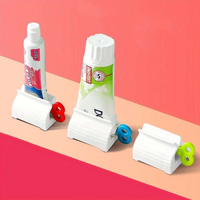 Plastic Toothpaste Holder Organizer Portable Rolling Toothpaste Squeezer