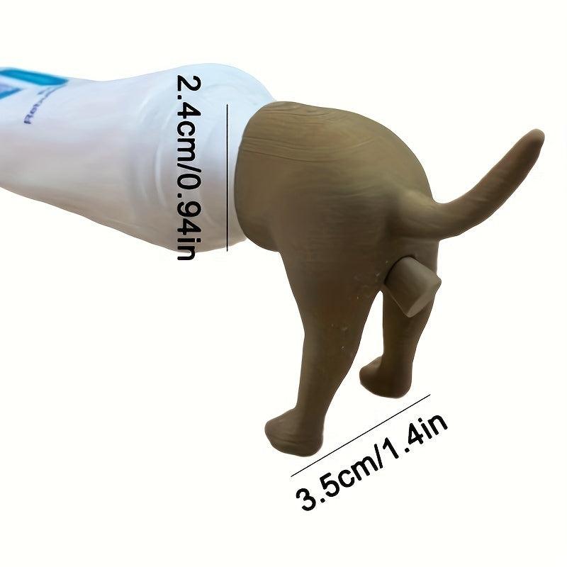3 Pack Dog Butt Toothpaste Topper Funny Dispenser Creative Cap Squeezer