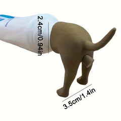 3 Pack Dog Butt Toothpaste Topper Funny Dispenser Creative Cap Squeezer