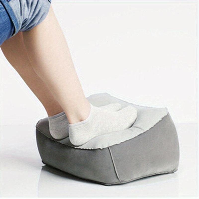 3pcs Inflatable Foot Rest Cushion Travel Airplane Train Home Foot Rest