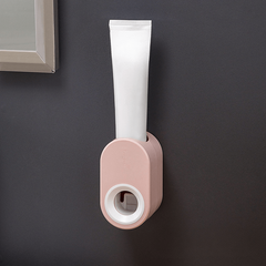 Automatic Toothpaste Dispenser Wall Mount Toothbrush Holder Set