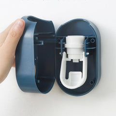 Automatic Toothpaste Dispenser Wall Mount Toothbrush Holder Set