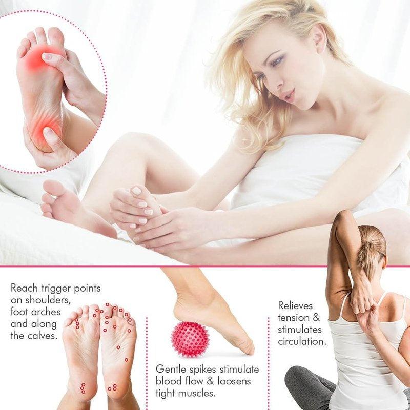 Peanut Shape Massage Yoga Ball Pvc Hand Foot Massage Tool