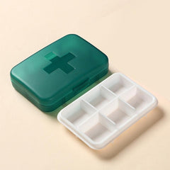 6 Grid Travel Pill Organizer Moisture Proof Small Pill Box Daily Pill Case