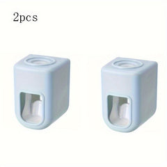 2pcs Automatic Toothpaste Extruder Wall Mounted Bathroom Squeezer