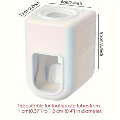 2pcs Automatic Toothpaste Extruder Wall Mounted Bathroom Squeezer
