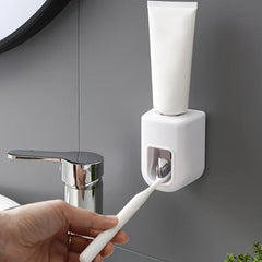 2pcs Automatic Toothpaste Extruder Wall Mounted Bathroom Squeezer
