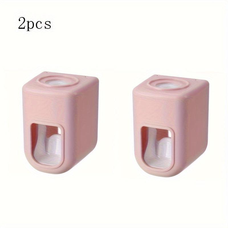 2pcs Automatic Toothpaste Extruder Wall Mounted Bathroom Squeezer