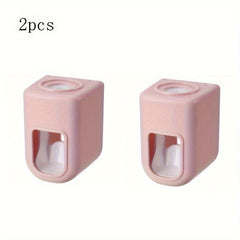 2pcs Automatic Toothpaste Extruder Wall Mounted Bathroom Squeezer