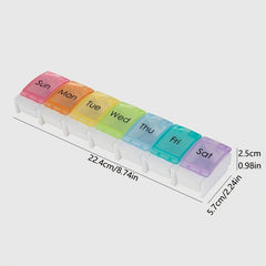Extra Large Weekly Pill Box 7-Day Medicine Organizer