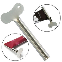 2pcs Reusable Stainless Steel Toothpaste Squeezer Plastic Cream Tube Squeezing
