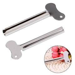 2pcs Reusable Stainless Steel Toothpaste Squeezer Plastic Cream Tube Squeezing
