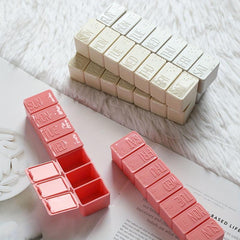 Portable 7 Sub Pill Box Mini Carry Sealed Pill Box For Travel Office