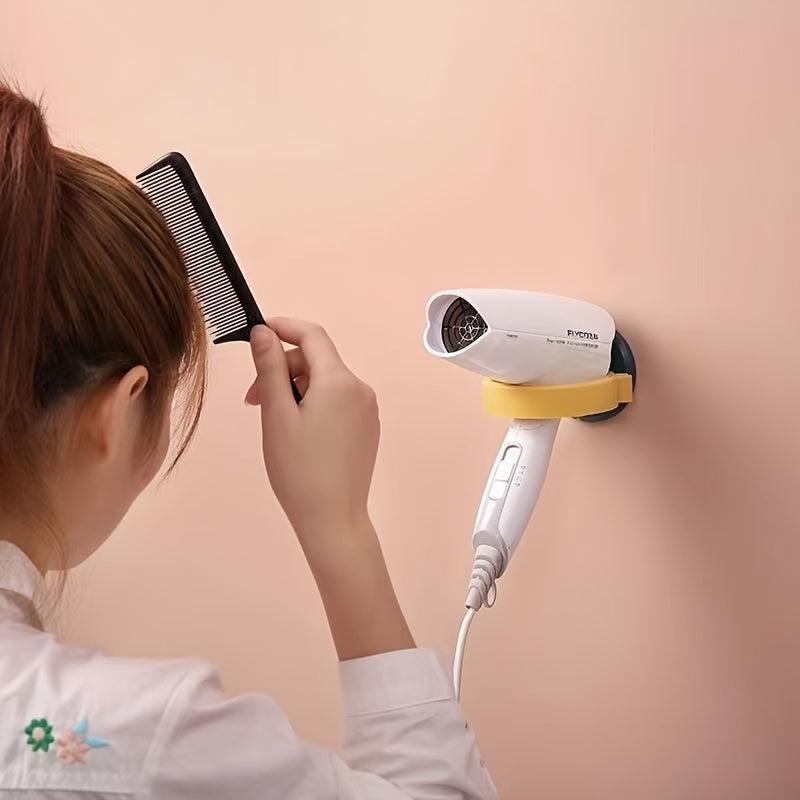 Wall mounted Hair Dryer Holder Bathroom Storage Rack