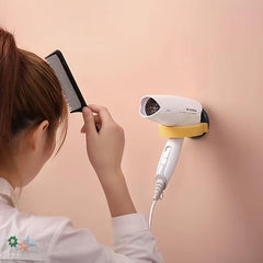 Wall mounted Hair Dryer Holder Bathroom Storage Rack