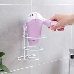 Bathroom Hair Dryer Bracket Wall Hanging Storage Rack
