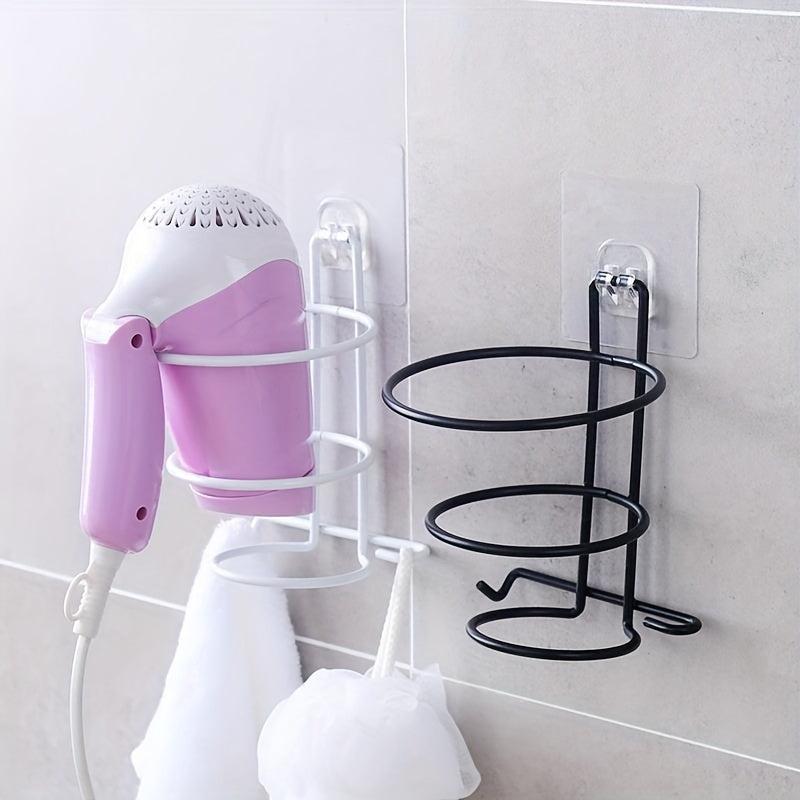 Bathroom Hair Dryer Bracket Wall Hanging Storage Rack