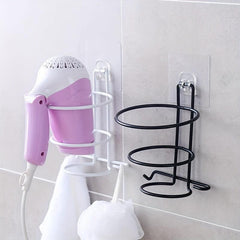 Bathroom Hair Dryer Bracket Wall Hanging Storage Rack
