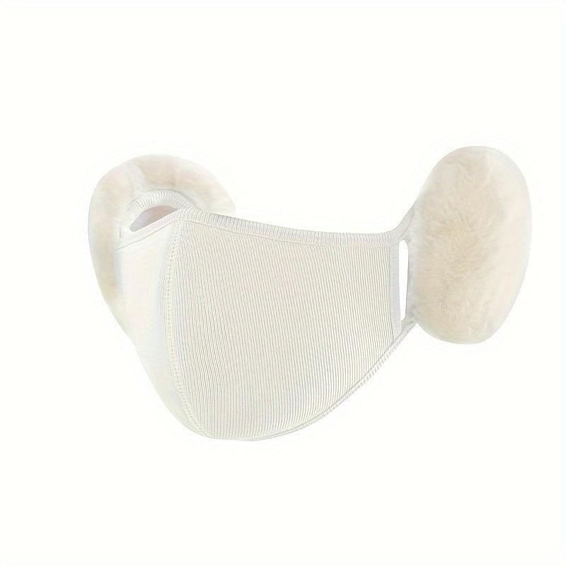 Winter Women's Warm Velvet Face Mask Ear Protection Cold Windproof