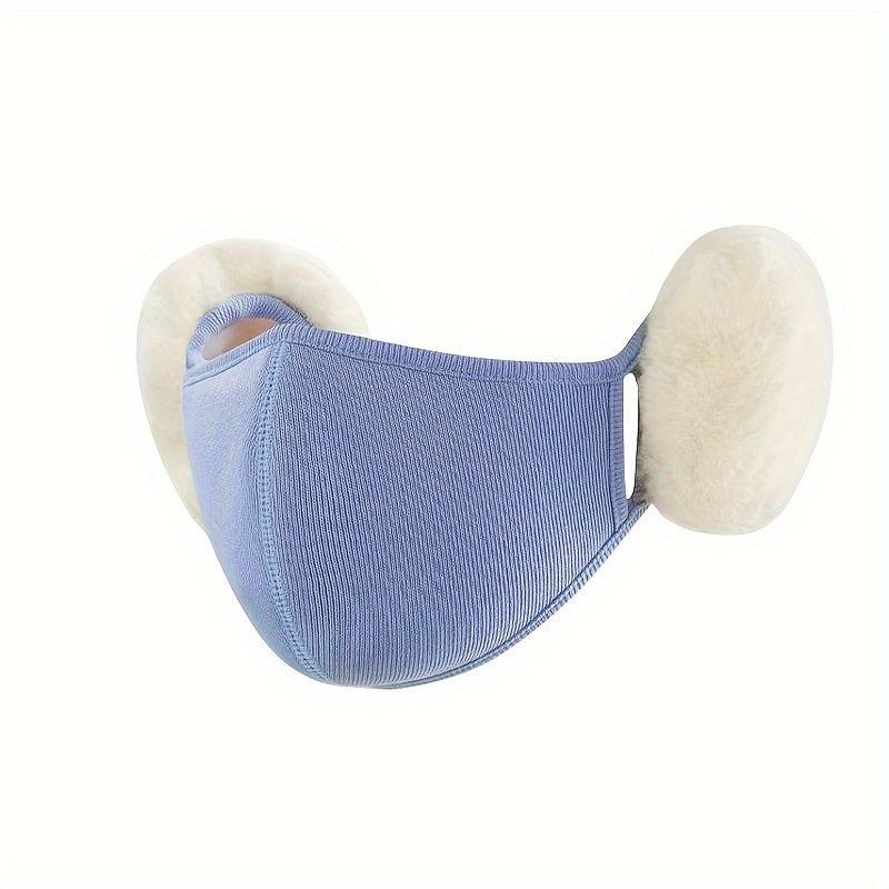Winter Women's Warm Velvet Face Mask Ear Protection Cold Windproof