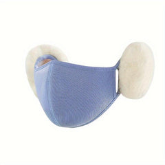 Winter Women's Warm Velvet Face Mask Ear Protection Cold Windproof