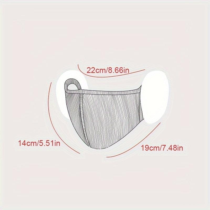 Winter Women's Warm Velvet Face Mask Ear Protection Cold Windproof