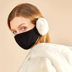Winter Women's Warm Velvet Face Mask Ear Protection Cold Windproof