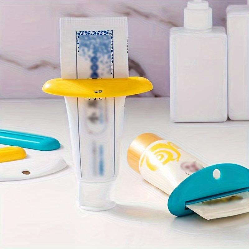 4pcs Toothpaste Squeezer Facial Cleanser Squeezer Cosmetic Storage Rack