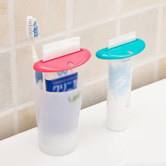 4pcs Toothpaste Squeezer Facial Cleanser Squeezer Cosmetic Storage Rack