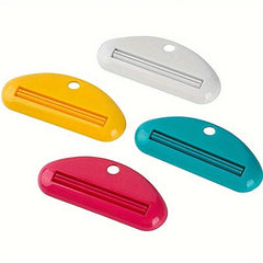 4pcs Toothpaste Squeezer Facial Cleanser Squeezer Cosmetic Storage Rack