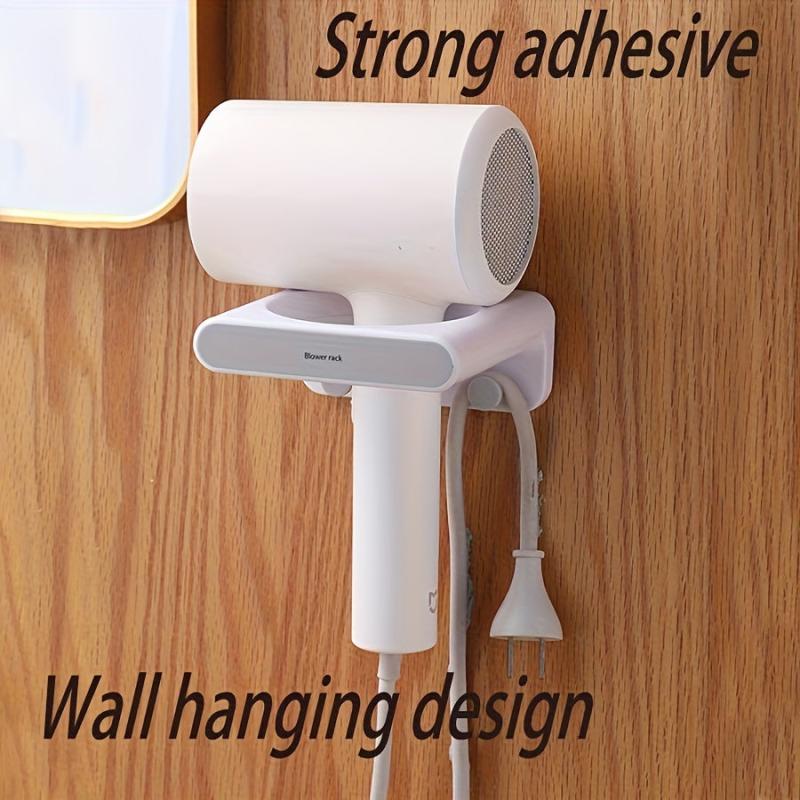 Hair Dryer Rack Bathroom Wall-mounted Storage Toilet Punch Hair Dryer Rack