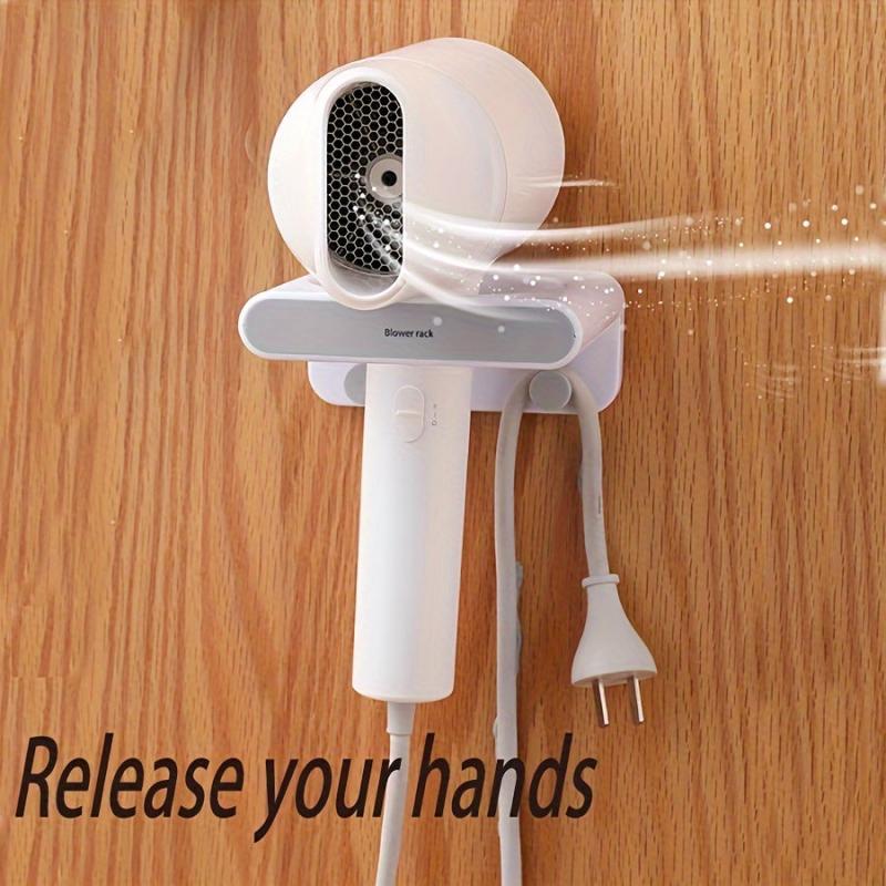 Hair Dryer Rack Bathroom Wall-mounted Storage Toilet Punch Hair Dryer Rack
