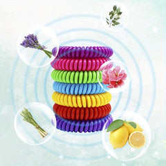 10pcs Essential Mosquito Repellent Bracelets Colorful Bands