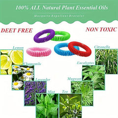 10pcs Essential Mosquito Repellent Bracelets Colorful Bands