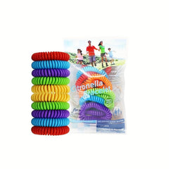 10pcs Essential Mosquito Repellent Bracelets Colorful Bands