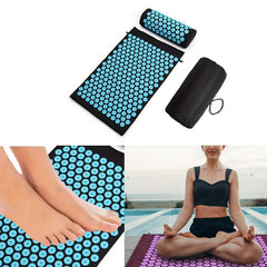 Acupressure Massage Mat with Pillow and Bag