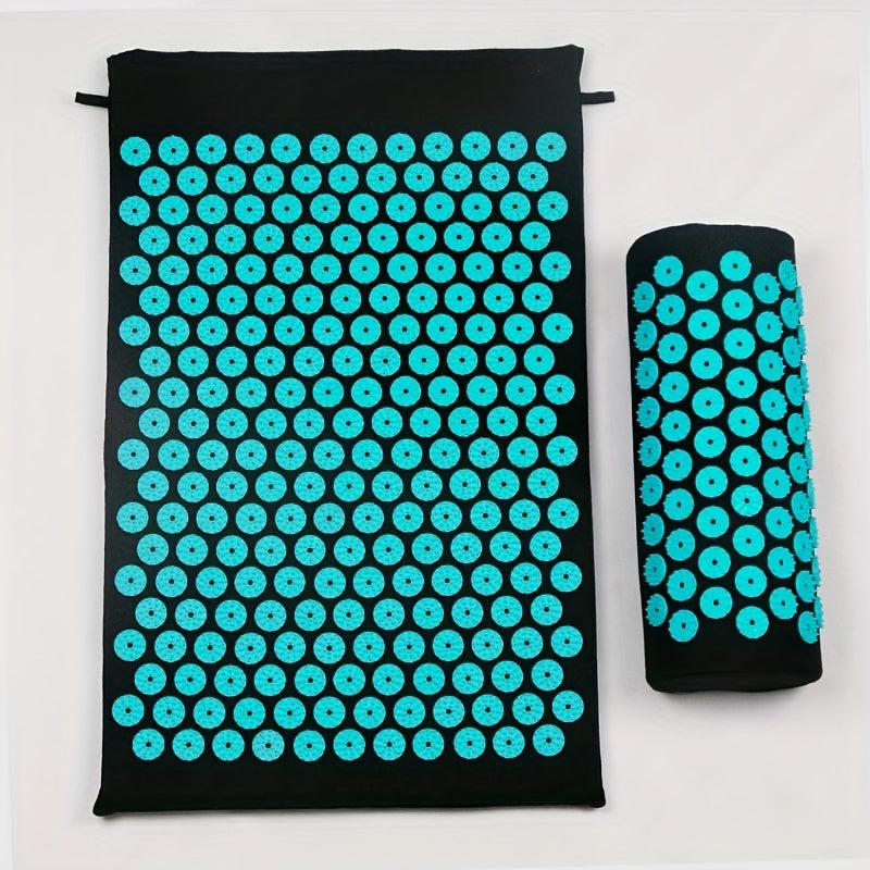 Acupressure Massage Mat with Pillow and Bag