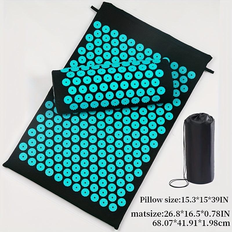 Acupressure Massage Mat with Pillow and Bag