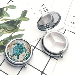 Mini 3 Compartment Pill Box Organizer Case