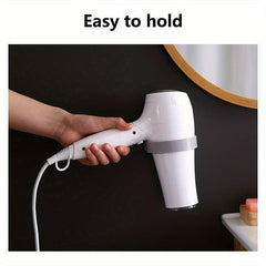 No Drilling Hair Dryer Holder Bathroom Wall Mount Bracket