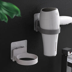 No Drilling Hair Dryer Holder Bathroom Wall Mount Bracket