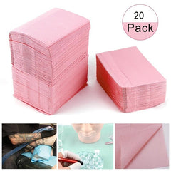 20pcs Tattoo Tablecloth Disposable Cleaning Paper Pad