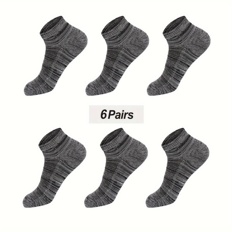 Bamboo Moisture Wicking Cushion Ankle Low Cut Socks for Men