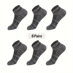 Bamboo Moisture Wicking Cushion Ankle Low Cut Socks for Men