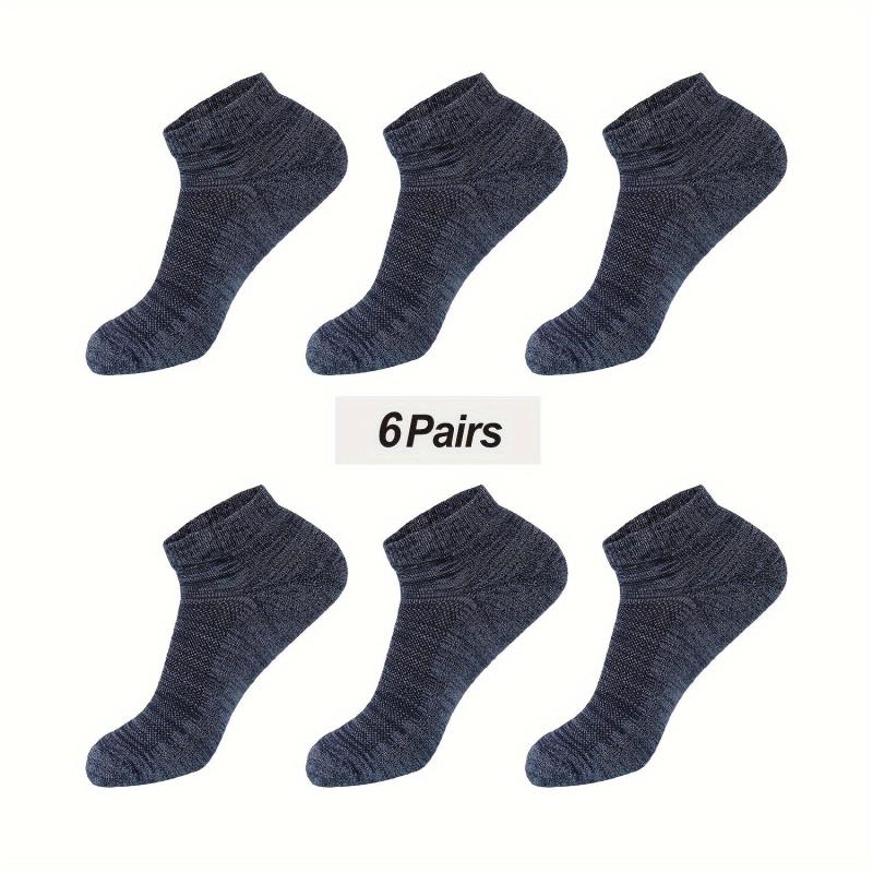 Bamboo Moisture Wicking Cushion Ankle Low Cut Socks for Men