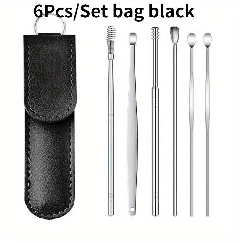 6-Piece Ear Wax Removal Tool Set with Storage Case